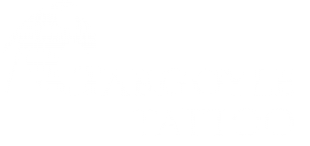 Gargoyle tattoo white logo